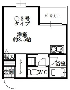 ファーストタウンパートII【2階】の間取り