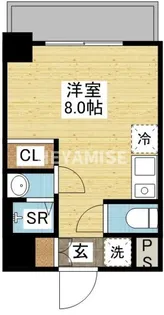 デ・クメール中川【2階】の間取り