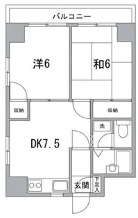クレストパレス荒川【4階】の間取り