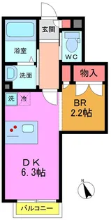 メゾン市川【1階】の間取り