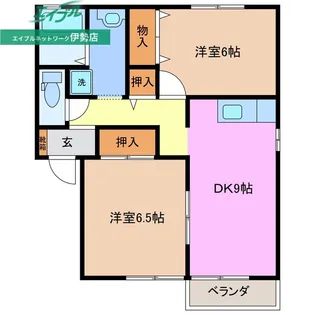 メゾン・ド・カルテットB棟【2階】の間取り