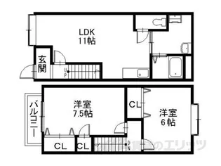 プチ・シャンブルいずみ2【2階】の間取り