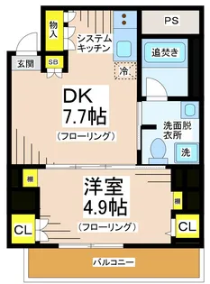 モン・ヴィラージュ仙川【5階】の間取り