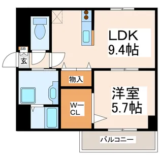 LA PAISIBLE(ラ ペジブル)【7階】の間取り