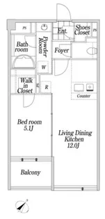 KDX大伝馬レジデンス【4階】の間取り