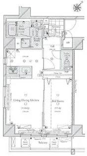 コンシェリアデュー勝どき【8階】の間取り