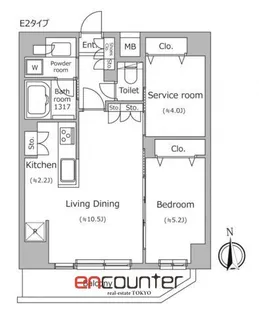 ドゥーエ南千住【3階】の間取り