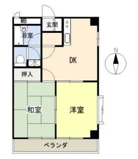 第2石橋マンション【4階】の間取り