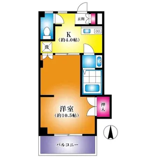 シュロス吉川【3階】の間取り