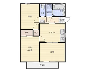 メゾンボヌール【1階】の間取り