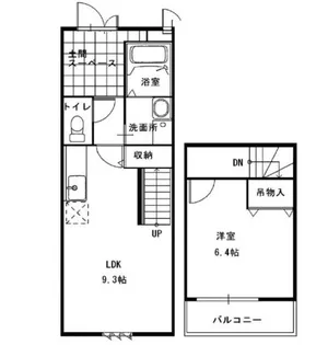 フジパレススリーハーブズほたる【1階】の間取り