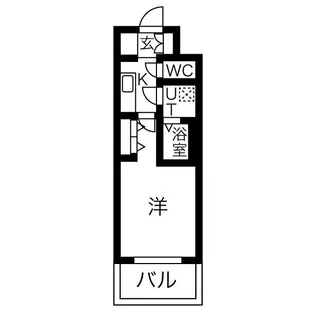 レジュールアッシュ塚本レジデンス【2階】の間取り