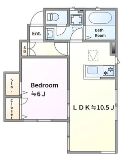 ディーノ【1階】の間取り