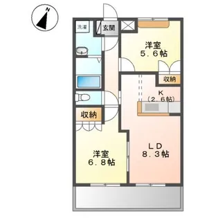 グランベール【2階】の間取り