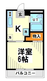 TOYOハイツ 電気通信大学受験生事前予約可能物件【2階】の間取り