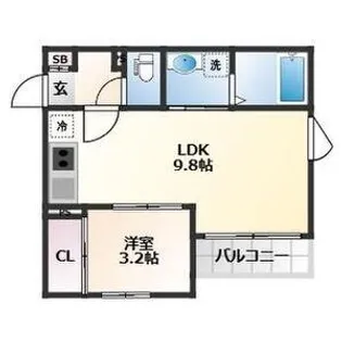 ソルフォート【1階】の間取り