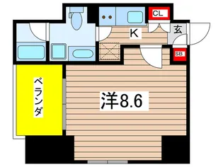 コンフォリア・リヴ森下MUTIO【5階】の間取り