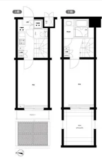 ルーブル早稲田六番館【1階】の間取り