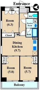 Comfort West【1階】の間取り