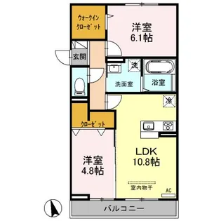ブラウンヒルズ【3階】の間取り