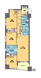 カスタリア東日本橋【2階】の間取り
