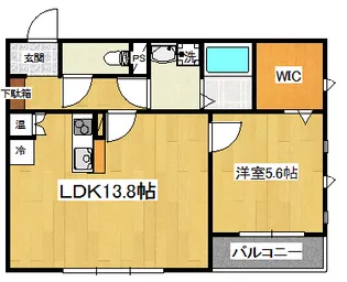 ラシーネ柏木【2階】の間取り