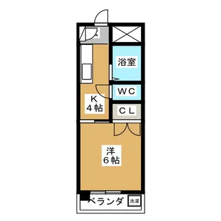 コーポラスヤマダ【2階】の間取り
