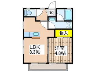 ラフォ-レ湘南G【2階】の間取り