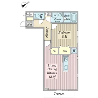 ブランメル【1階】の間取り