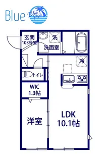 シェソワ【1階】の間取り