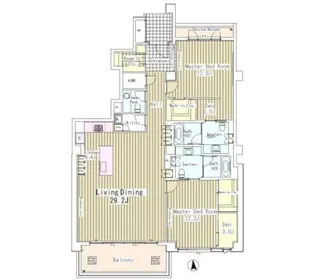 ガーデン高輪【4階】の間取り