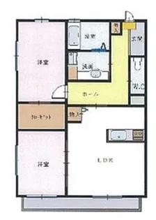 メゾン南片町【1階】の間取り