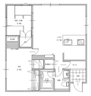 アビターレYuda【3階】の間取り