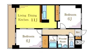 クレーテIII篠崎【2階】の間取り