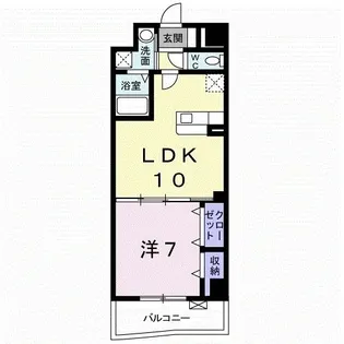 プラシード【5階】の間取り
