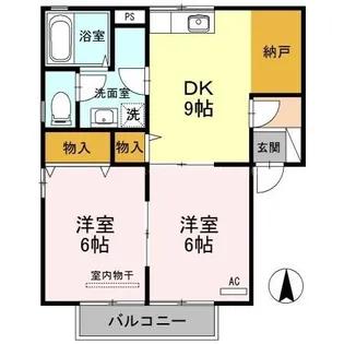 グレースコート【2階】の間取り