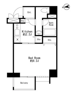 FLEG三田grato【8階】の間取り