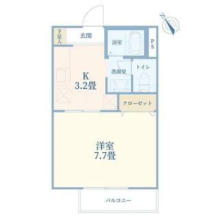 TRUSTIA 弐番館【2階】の間取り