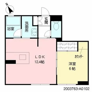 モンブラン新町【1階】の間取り