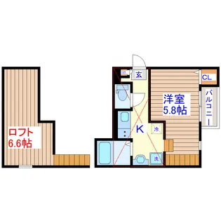 RIZEST富沢【2階】の間取り