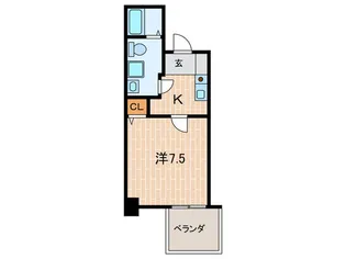 エクセルコ-ト阪神尼崎【6階】の間取り