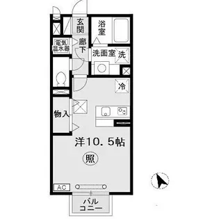 HITOMI DORMITORY【1階】の間取り