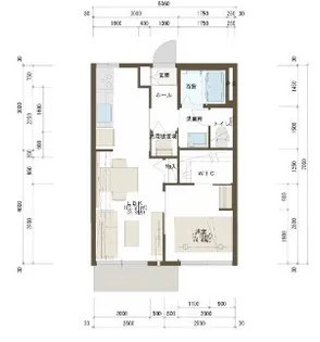 HINOMARU TOWN A【1階】の間取り