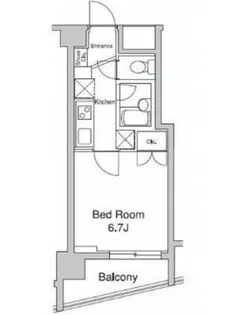 プラウドフラット代々木上原【6階】の間取り