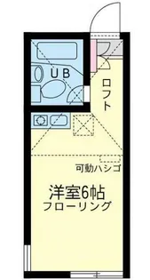 ユナイト鶴見ロザリオ【1階】の間取り