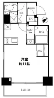レジディア麻布十番II【3階】の間取り