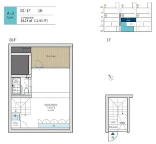 AUBE虎ノ門の間取り