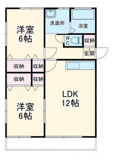 田島ハイツC【2階】の間取り