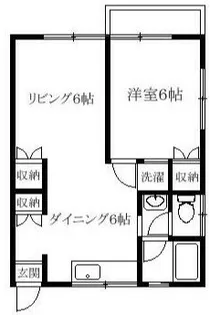 ハイツ桃山【2階】の間取り