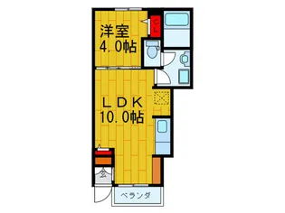カーサコルティーレII【1階】の間取り